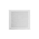 Решетка вентиляционная с сеткой Domart 200x200 мм сталь цвет белый