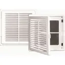 Решетка-дверца вентиляционная Event 2020ЛР 200x200 мм abs-пластик цвет белый