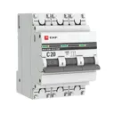 Автоматический выключатель Ekf PROxima ВА 47-63M 3P C20 А 6 кА mcb4763m-6-3-20C-pro