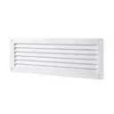 Решетка вентиляционная Leptonika ДМД 21x124 мм пластик цвет белый