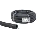 Труба гофрированная TDM Electric Народная ПВХ D25 мм 50 м легкая с протяжкой цвет черный