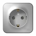 Розетка накладная Systeme Electric Blanca BLNRA010113 с заземлением цвет алюминий
