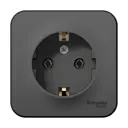 Розетка встраиваемая Schneider electric Blanca BLNRA010116 с заземлением цвет антрацит