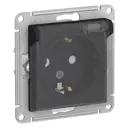 Розетка Schneider Electric AtlasATN441046 цвет карбон
