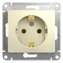Розетка встраиваемая Schneider electric Glossa GSL000243 с заземлением цвет бежевый