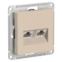 Розетка Schneider Electric AtlasATN001285 цвет песочный
