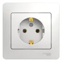 Розетка встраиваемая Schneider Electric Glossa GSL000142 с заземлением цвет белый