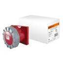 Розетка TDM Electric с заземлением 63 А 3Р+РЕ цвет красный 2 шт.