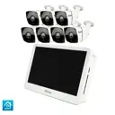 Комплект видеонаблюдения PS-link KIT-C207IP-POE-LCD монитор 10" 7 уличных камер 2 Мп
