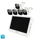 Комплект видеонаблюдения PS-link KIT-C505IP-POE-LCD монитор 10" 5 уличных камер 5 Мп
