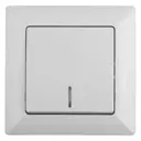 Выключатель встраиваемый Intro Solo Б0053557 1 клавиша с подсветкой цвет белый