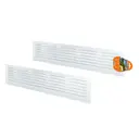 Решетка вентиляционная с сеткой Tdm electric SQ1807-0036 460x123 мм пластик цвет белый