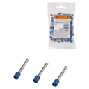 Наконечник-гильза Tdm electric Е2518 2.5 мм с изолированным фланцем 100 шт.