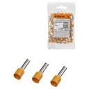 Наконечник-гильза Tdm electric Е4010 4.0 мм с изолированным фланцем 100 шт.