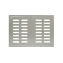 Решетка вентиляционная Трибатрон 240x340 мм сталь с покрытием цвет алюминиевый металлик