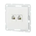 Розетка компьютерная встраиваемая Lk studio LK60 866204-1 кат. 5е цвет белый