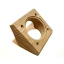 Накладка на бревно для розетки/выключателя Cleverwood D280 мм 1 пост монтаж скрытой проводки