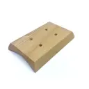 Накладка на бревно для двойной розетки/ выключателя Cleverwood D220 мм 2 поста наружного монтажа