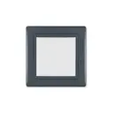 Выключатель перекрёстный встраиваемый Aling-conel Prestige 608.220 1 клавиша цвет графитовый/белый