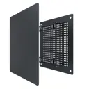 Решетка вентиляционная с сеткой Era RVM разъемная на магнитах 140x140 мм сталь с покрытием цвет темно-серый