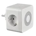 Разветвитель сетевой Uniel UL-00011245 2 розетки с заземлением 3500 Вт цвет белый