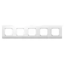 Рамка для розеток и выключателей CHINT New3-E 5 постов цвет белый