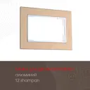 Рамка для двойной розетки Arte milano 385510 1 пост цвет шампань