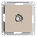 ТВ-розетка встраиваемая Systeme electric AtlasDesign ATN001293 цвет песочный