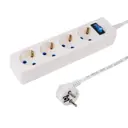 Сетевой фильтр Proconnect Standard 11-7229 4 розетки с заземлением 3x0.75 мм 3 м 1300 Вт цвет белый