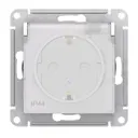 Розетка встраиваемая Schneider electric AtlasDesign с заземлением с крышкой цвет белый