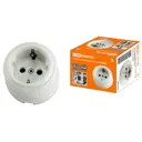 Розетка накладная Tdm electric Болонь SQ1820-0007 цвет белый