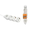 Удлинитель бытовой TDM Electric SQ1303-0132 3 розетки с заземлением 3x1 мм 5 м цвет белый