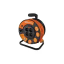 Удлинитель на катушке садовый TDM Electric SQ1301-0534 4 розетки с заземлением 3x1.5 мм 30 м цвет оранжевый/черный