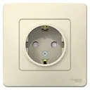 Розетка встраиваемая Schneider Electric Blanca с заземлением со шторками цвет молочный 1 шт