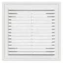 Решётка вентиляционная Виенто 150x150 мм пластик цвет белый 5 шт.