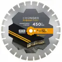 Диск алмазный по кирпичу Kronger Asphalt F4 A200450 сегментный 450x25.4x3.5 мм