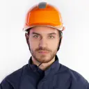 Каска защитная Delta Plus Baseball Diamond V Up DIAM5UPORFL, цвет оранжевый