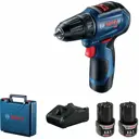 Дрель-шуруповерт аккумуляторная Bosch Professional GSR 12V-30 06019G9000, 12 В Li-Ion 2x2 Ач