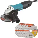 УШМ сетевая Makita GA5030RX9, 720 Вт,125 мм