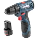 Дрель-шуруповерт аккумуляторная Bosch Professional GSR 120- LI 3165140955669, 12 В Li-Ion 2x2 Ач