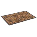 Коврик придверный SUNSTEP кокосовый Листочки 45x75 см