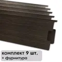 Плинтус напольный Strong ПВХ 2100x24x72.4 см Каштан (комплект)