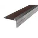 Алюминиевый угол-порог ЕвроСтандарт с резиновой вставкой коричневого цвета длина 1 упаковка 5шт