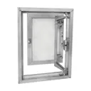 Люк ревизионный скрытый нажимной Эвент ГК алюминий 40x50 см