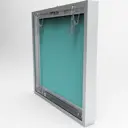 Люк ревизионный скрытый нажимной Revizor T34 алюминий цвет бирюзовый 30x40 см