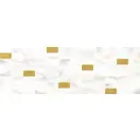 Керамическая плитка Laparet Aragon Декор мозаичный белый золото MM60157 20x60