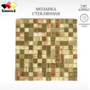 Декоративная мозаика Керамоград JS04 30.5x30.5см цвет синий
