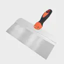 Фасадный шпатель DECOR 300 мм из нержавеющей стали толщиной 0.45 мм с двухкомпонентной эргономичной ручкой 78x300 мм