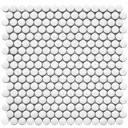 Мозаика керамическая Starmosaic Penny round white matt 30.9x31.5см цвет белый