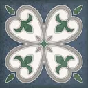Керамическая плитка Керлайф Smalto Decor 4 Blu 15x15см 0.9 м² цвет синий